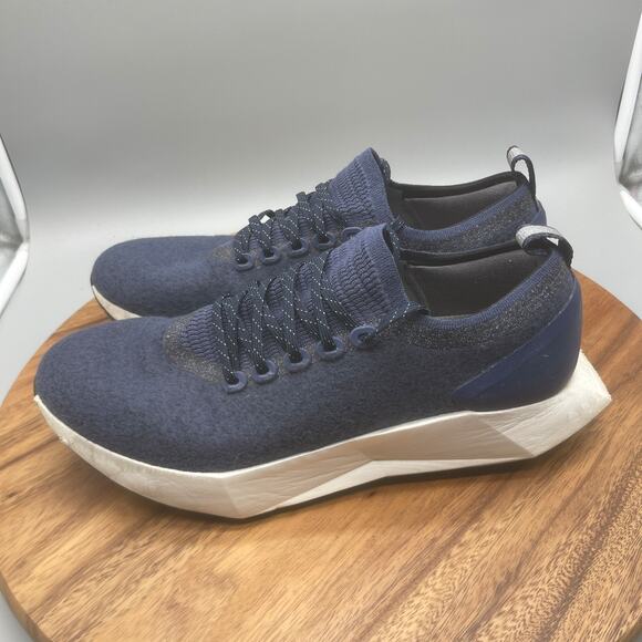 Allbirds Wool Flyer Mizzles Shoes Mens Size 12 Blue Running Comfort Walking Gym - Picture 3 of 8